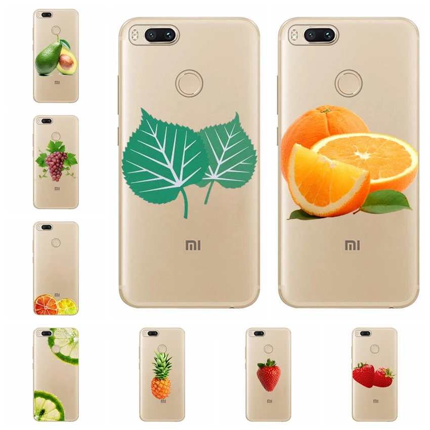 Silicone For Xiaomi Redmi 4X Note 3 Mi A1 4 Pro 4A 5 6 6pro Peach Pineapple Soft Back Cover A657 |