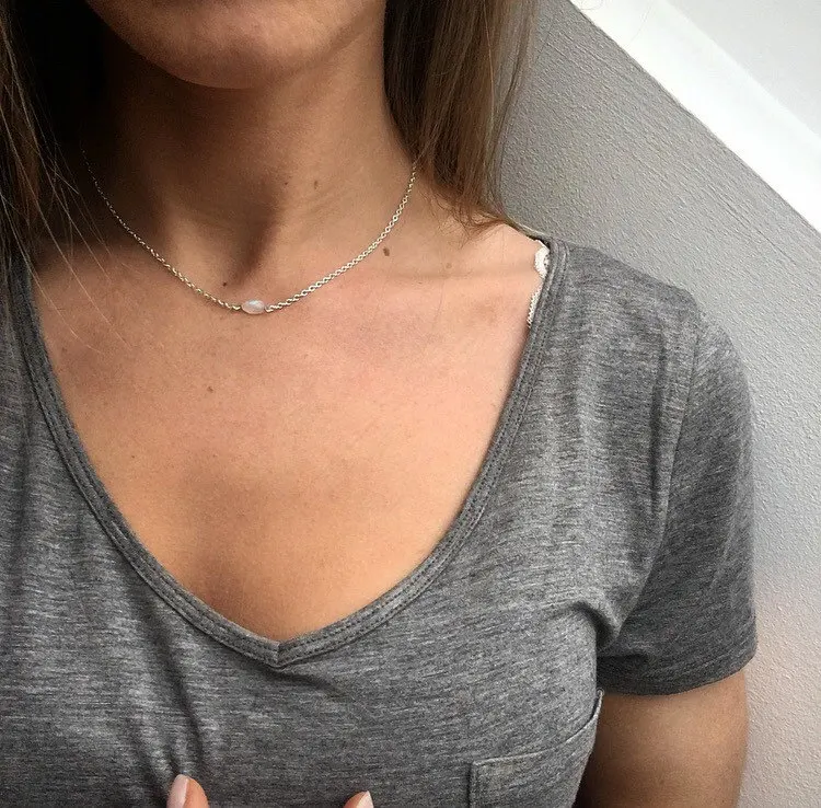 Ожерелье лунный камень ювелирные изделия из лунного камня высокого класса