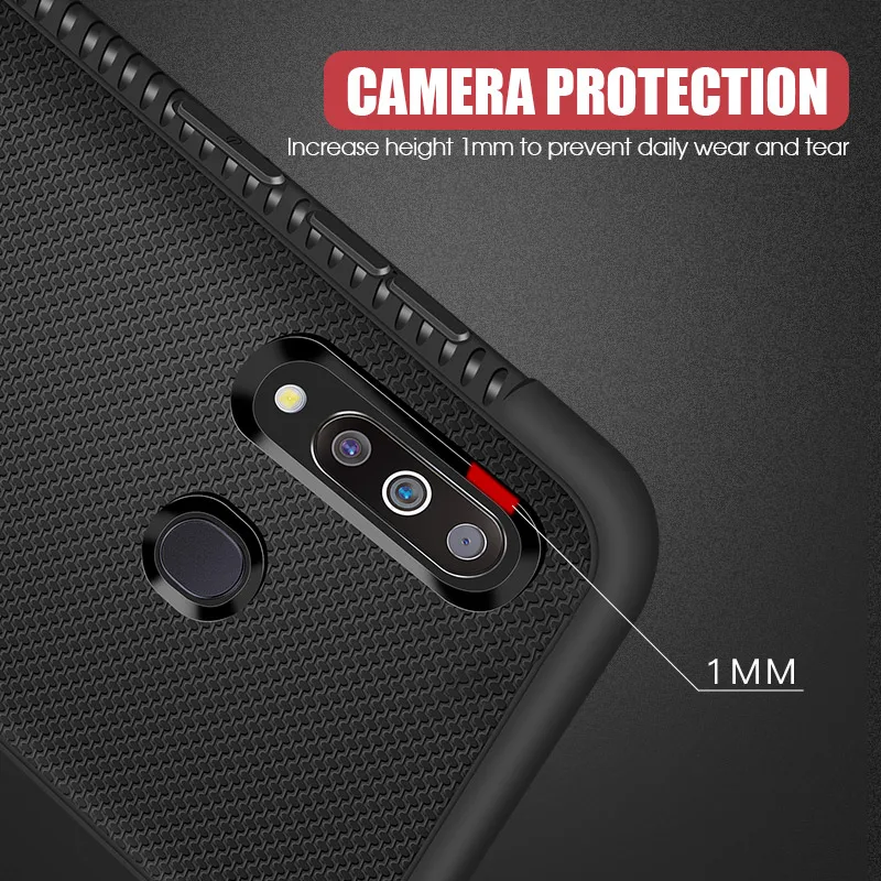 Soft Carbon Fiber Case For Samsung A70 A50 A40 A30 A20 A10 S8 S9 S10E Plus Heat Dissipation Cover Galaxy J4 J6 A6 A7 A8 A9