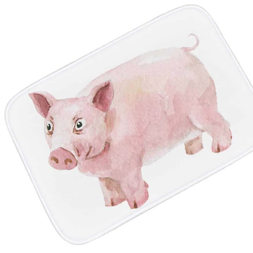 Мультфильм поросенок ковер коврик смешной открытый вход передней двери коврики