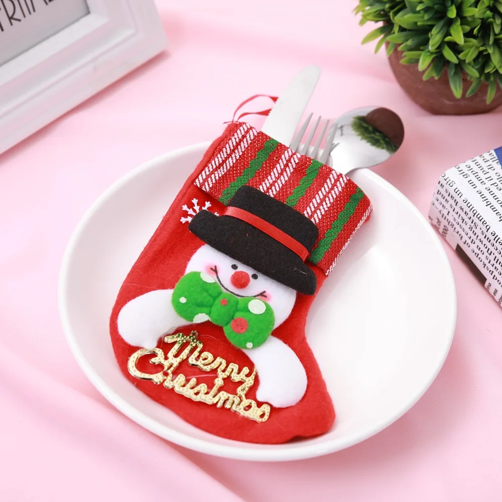 1PC12styles рождественские чулки висячие украшения рождественской елки Новогодняя