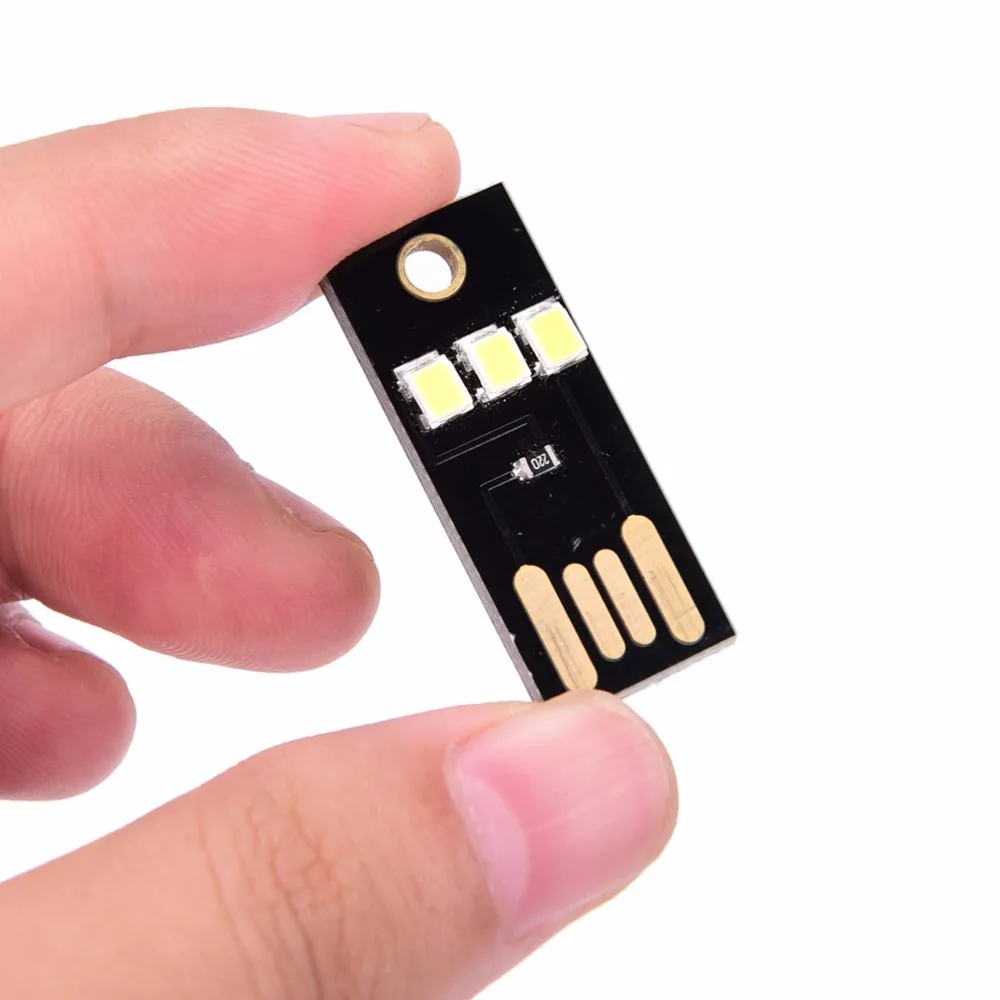 1 шт. Светодиодная лампа Теплый/белый мини USB светодиодный светильник ультра