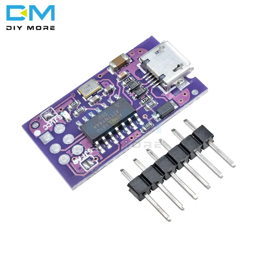 Микро usb ATtiny44 ATTiny45 ATTiny85 USBTinyISP программируемый модуль для Arduino IDE Bootloader ISP
