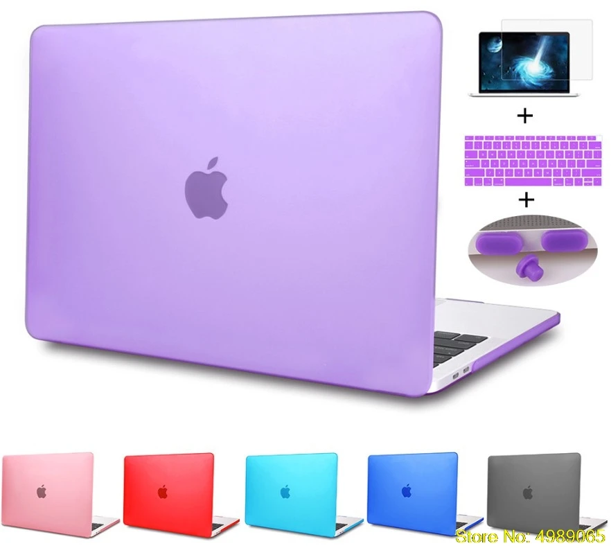 4 в 1 матовый/Кристальный чехол для ноутбука MacBook Pro Retina Air 11 12 13 15 Mac New A1932 с Touch ID 2018