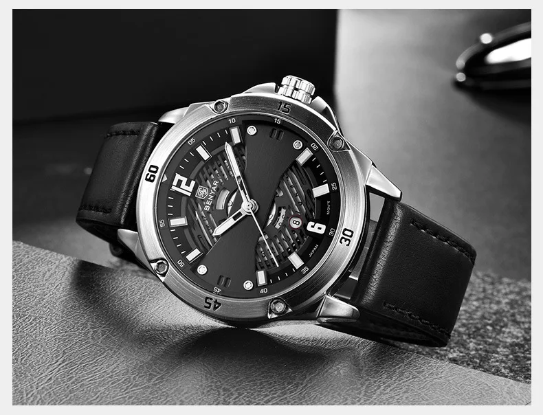 Часы мужские Роскошные кварцевые спортивные светящиеся