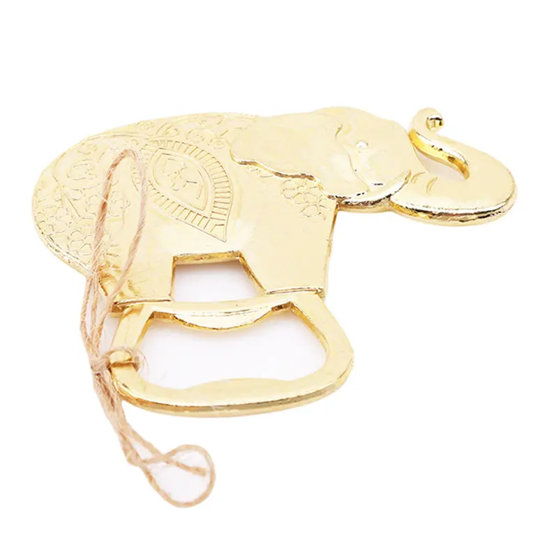 Creative Luxury Golden Elephant Bottle Opener Wine Beer Champagne Wedding Party Gift Baby | Дом и сад