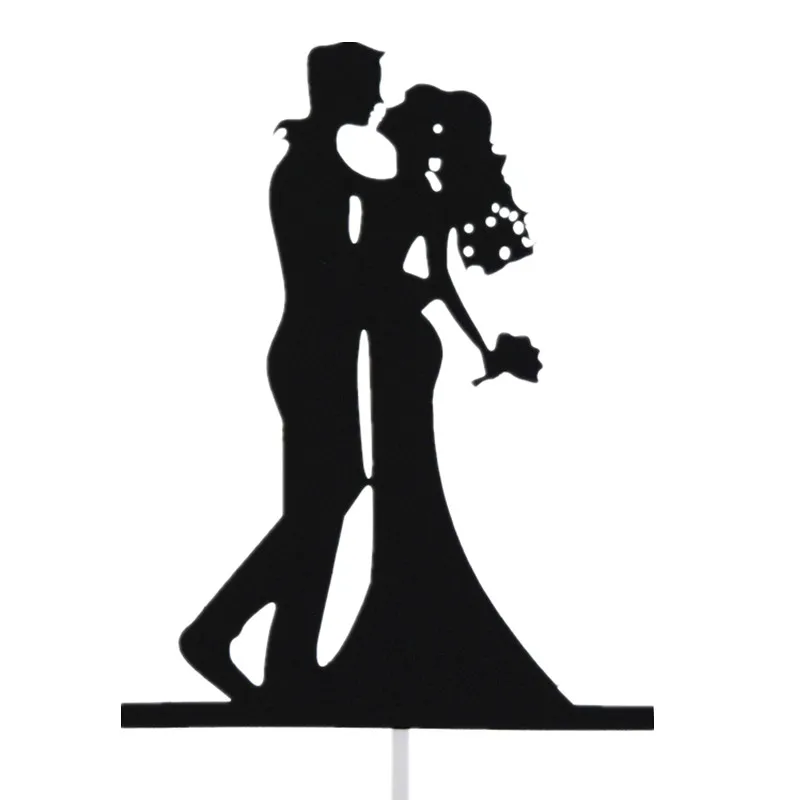 Черные флаги для торта Mr &amp Mrs Kiss Love Kids дня рождения кекса свадьбы юбилея невесты