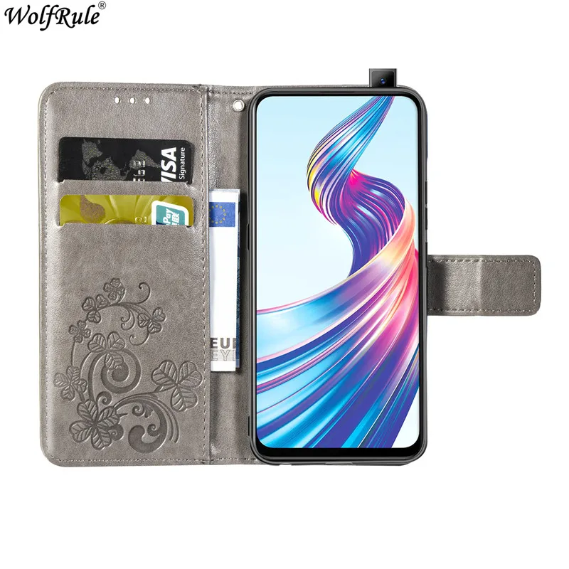 Чехол Vivo S1 Pro V15 чехол с откидной крышкой из искусственной кожи и ТПУ чехол-кошелек