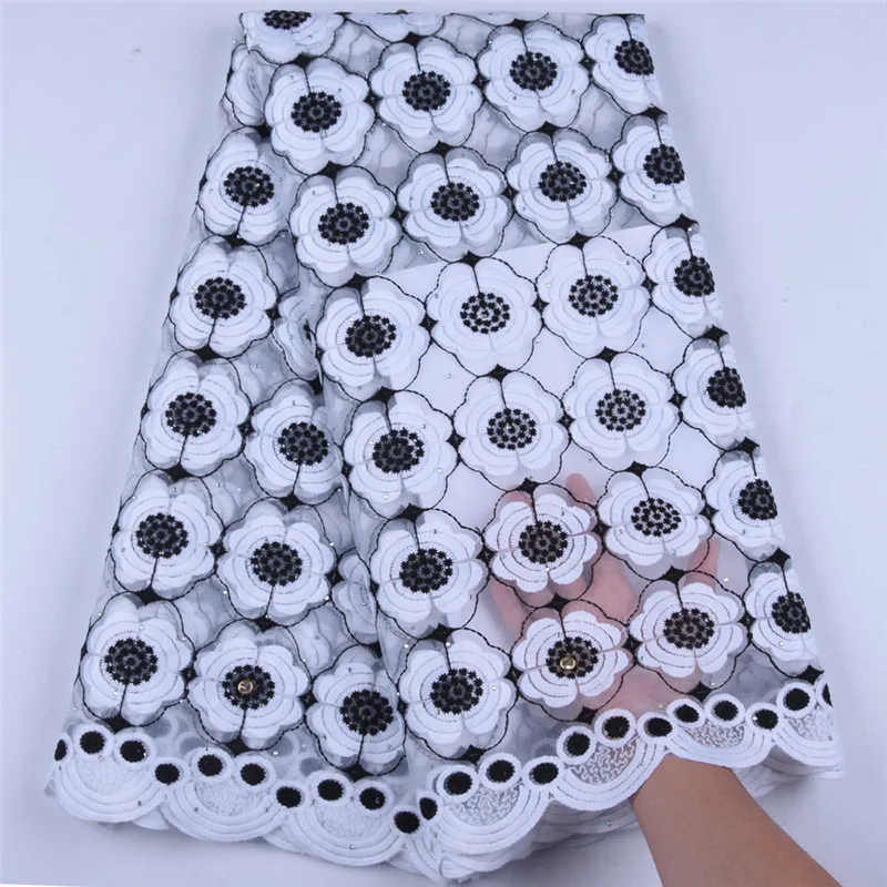 

High Quality Milk Silk French Mesh Lace Fabric African Lace Fabric Embroidered Nigerian Lace Fabric For Wedding Sewing A1622