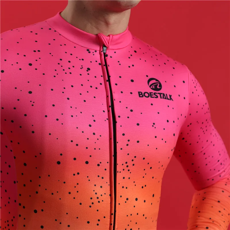 Зимние теплые с длинным рукавом mtb Джерси roupa ciclismo для мужчин Горячая шерсть Велоспорт рубашка BOESTALK профессиональный конкурс команда униформа