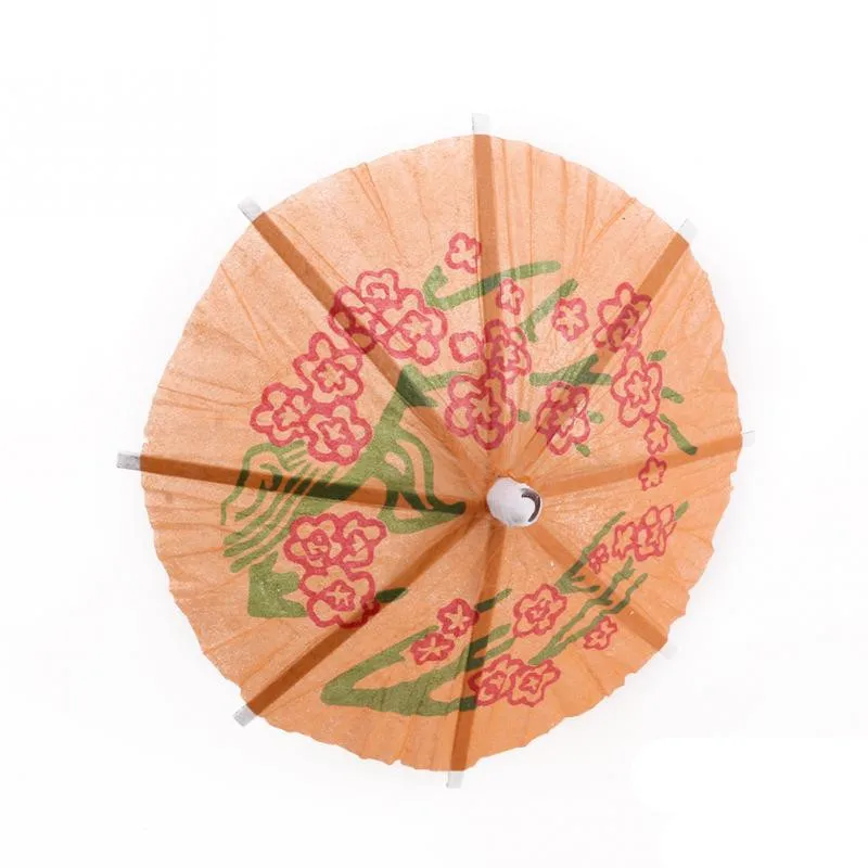 50Pcs Biodegradable Cocktail Decorated Umbrella Shaped Bamboo Sign Disposable Straws For Wedding Party Decor Event Supplies | Дом и сад