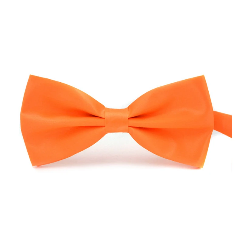 Orange Модная распродажа, 1 шт., классический Атласный Галстук-бабочка для джентльменов, для свадебной вечеринки, регулируемый галстук-бабочка, одежда и аксессуары - Цвет: Orange