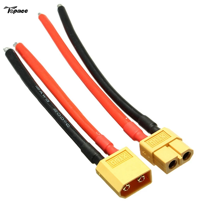 Горячая продажа Amass XT60 Мужской Женский Разъем 12AWG 10 см зарядный кабель питания