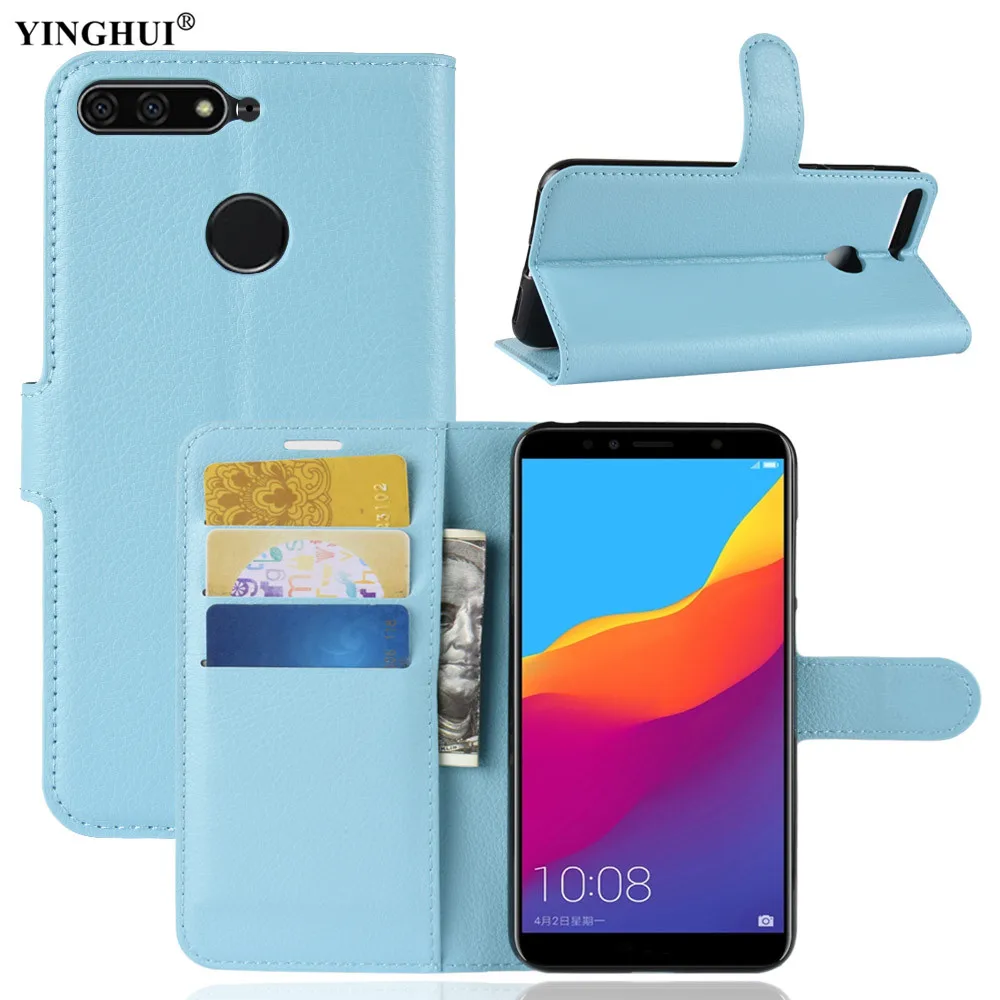Luxury Case For Huawei Honor 7A PRO/Enjoy 8E Wallet Flip PU Leather Phone Cases Fundas Bag Silicone Cover 7APro/Enjoy8E | Мобильные