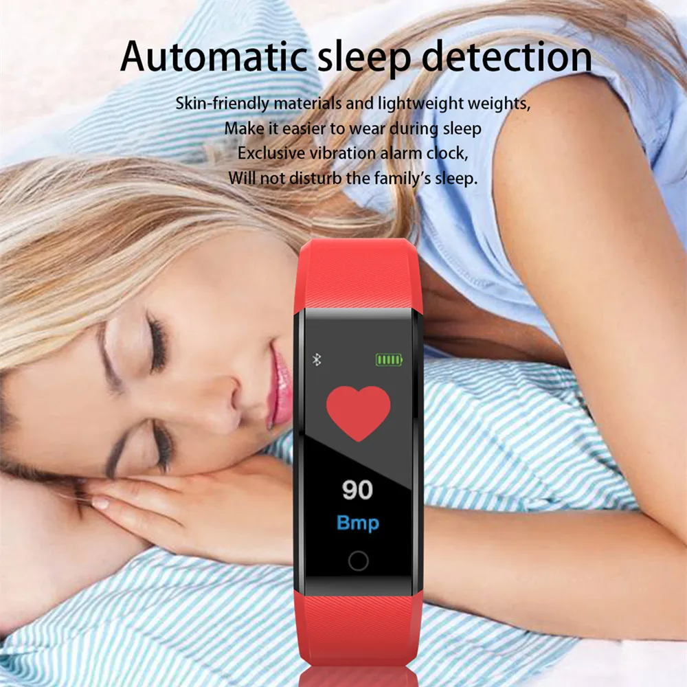 Smartwatch For Men Women Smart Heart Rate Monitor Sports Bracelet IP67 Waterproof Touch Wristband Pedometer Fitness Watch | Наручные часы