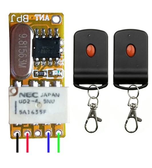 DC 3.5V 3.7V 5V 6V 7.4V 9V 12V Wireless Mos Mini Remote Switch Control Receiver +Transmitters | Обустройство дома