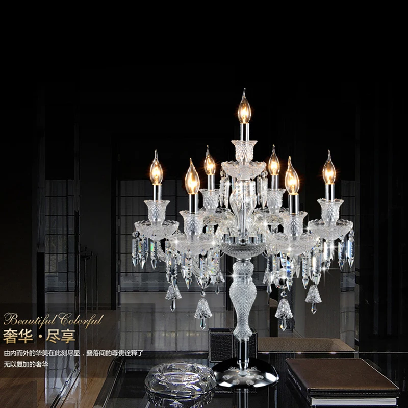 прикроватные светильники настолная лампа классика Кристалл настольные лампы