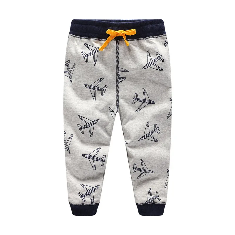 

Jumping meters Top Brand Boys Cartoon Sweatpants Baby Aircrafts Printed Clothes Autumn Spring Kids Girls Trousers Fashion Pants