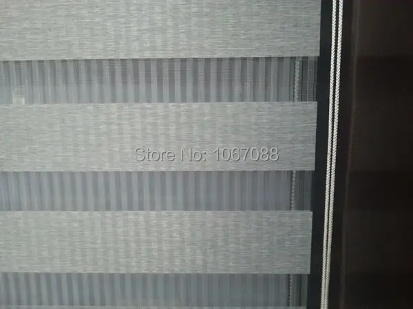 100% полиэстер лен серый экологически чистые полупрозрачные шторы зебры для