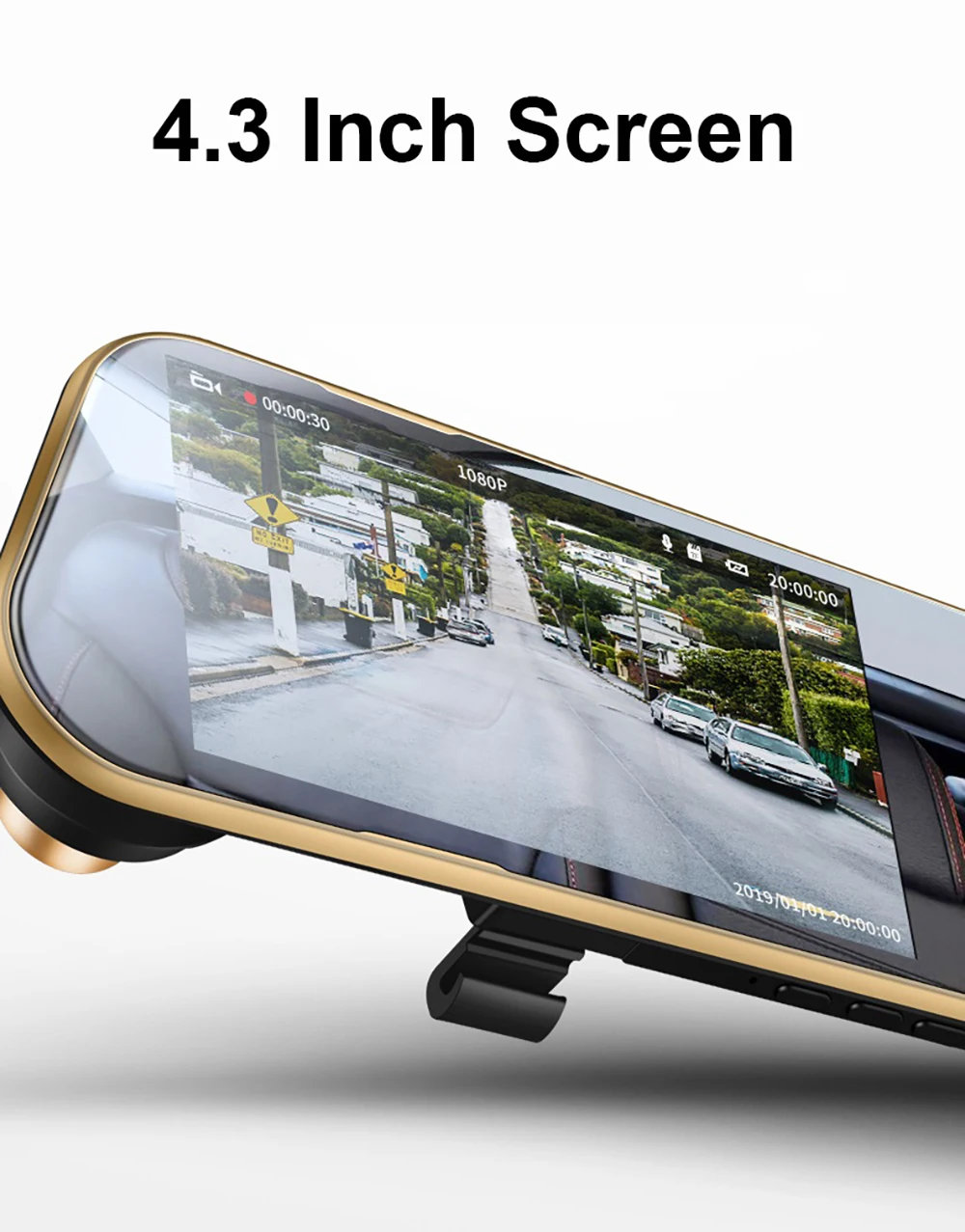 Dash cam4." 1080 P Автомобильное зеркало заднего вида, Автомобильный видеорегистратор, зеркало Full HD, двойная камера, автомобильная видеокамера, двойное зеркало, видеорегистратор