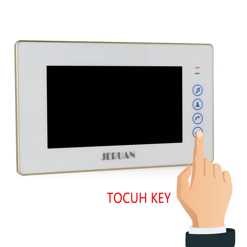 Home NEW 7`` Video Doorbell Door Phone Intercom System kit 3 TOUCH KEY Monitor + Metal Waterproof Password HD IR Mini Camera |