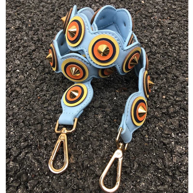 Сумка с заклепками разных цветов модные женские ремни | Багаж и сумки