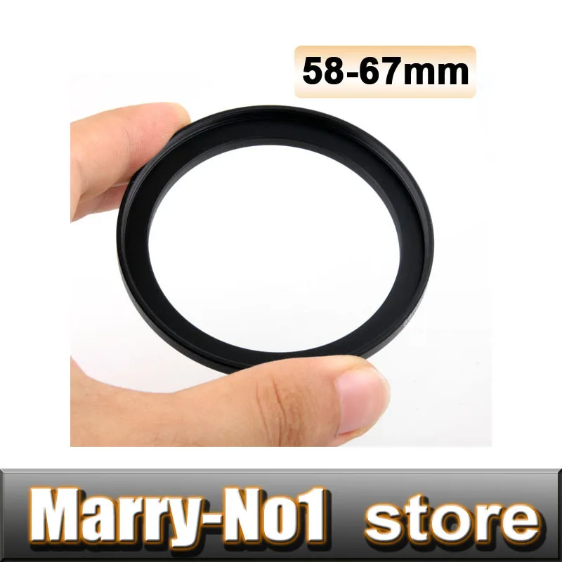 

2PCS Black Step Up Filter Ring Lens Ring 58mm to 67mm 58mm -67mm 58-67mm