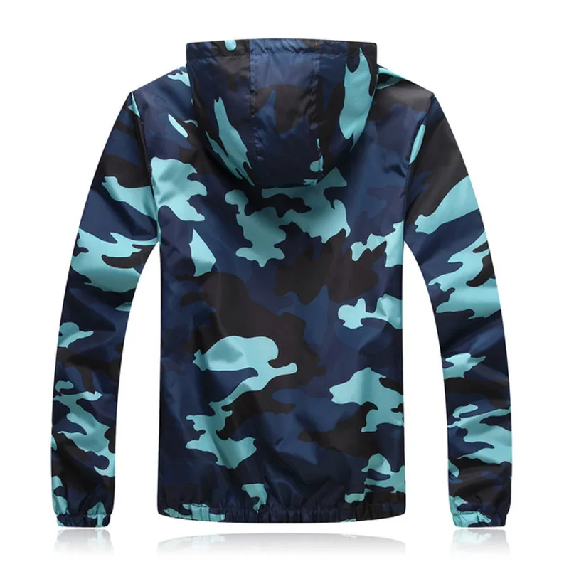 Демисезонная мужская повседневная камуфляжная куртка с капюшоном Мужская