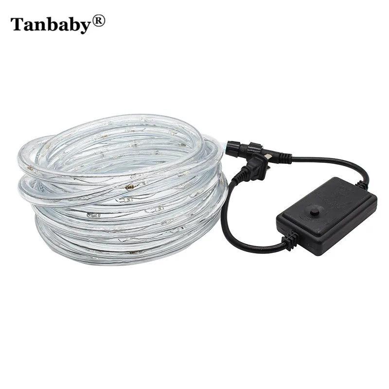 Tanbaby AC220V Светодиодная лента RGB Радужная трубка 5050 SMD 20 LED/M IP67 водонепроницаемая