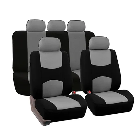 1 set Gray Универсальные автомобильные чехлы для сидений Mazda 3 6 2 C5 CX-5 CX7 323 626 Axela Familia ATENZA CX9 DEMIO LANTIS MPV автомобильные аксессуары - Название цвета: 1 set Gray