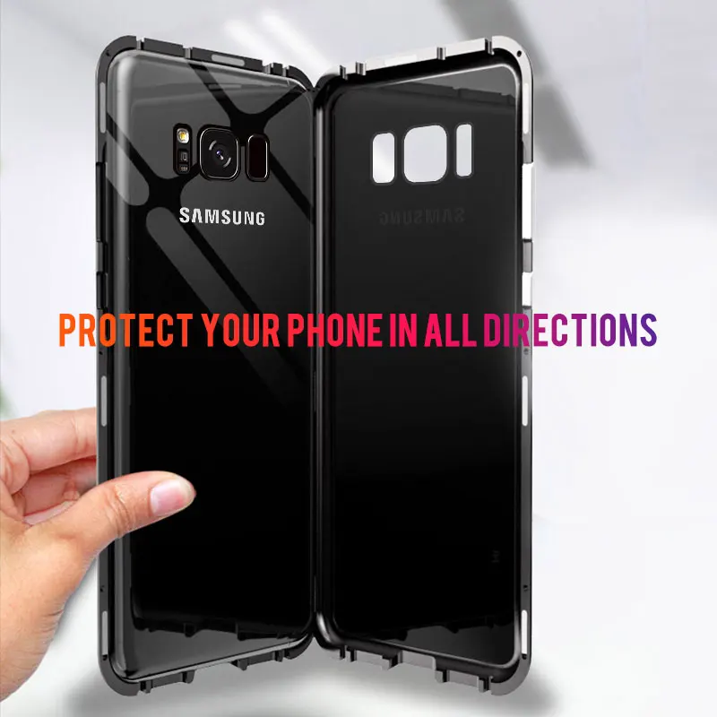 Адсорбционный магнит флип-чехол для samsung Galaxy S10 Plus чехол на магните металлический