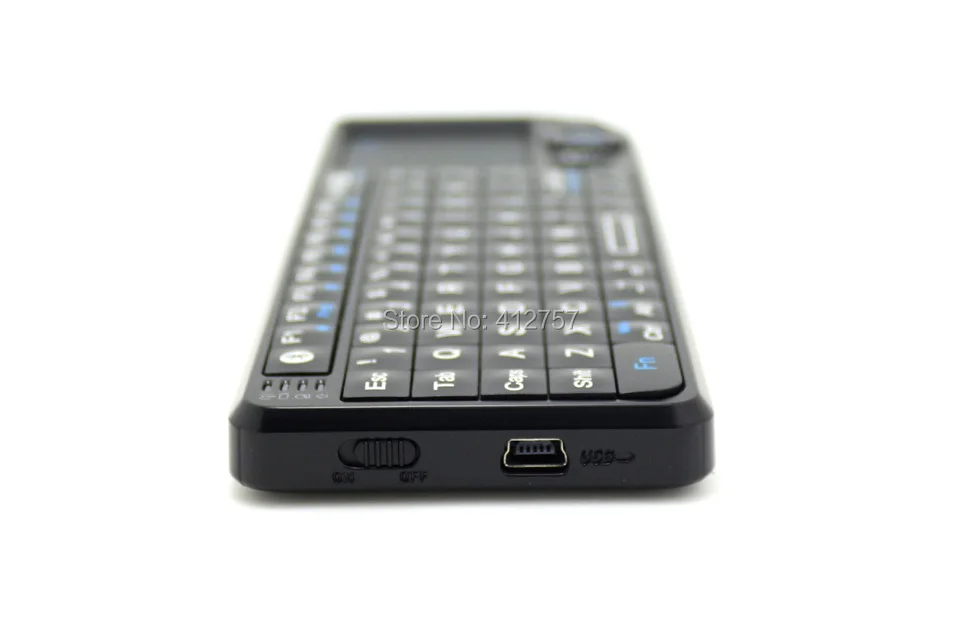Rii K02BT bluetooth-клавиатура с подсветкой, беспроводная мини-клавиатура Fly mouse с тачпадом для Android tv Box, мини-ПК, ноутбука, планшетов
