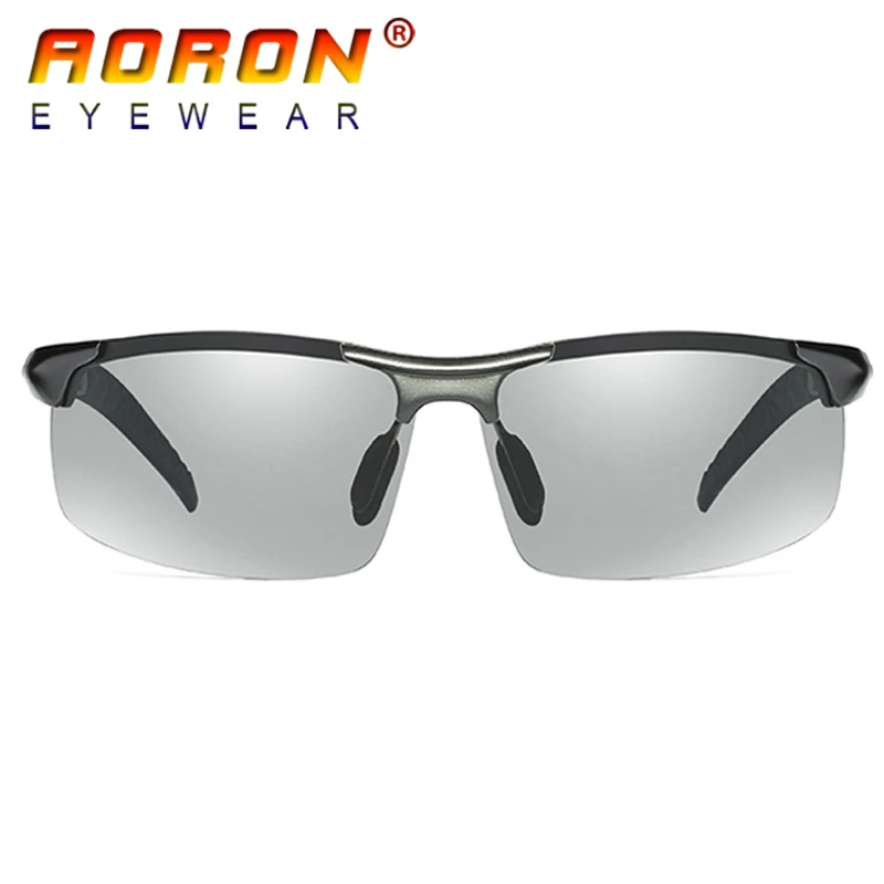 AORON HD фотохромные поляризационные солнцезащитные очки для мужчин вождения днем и
