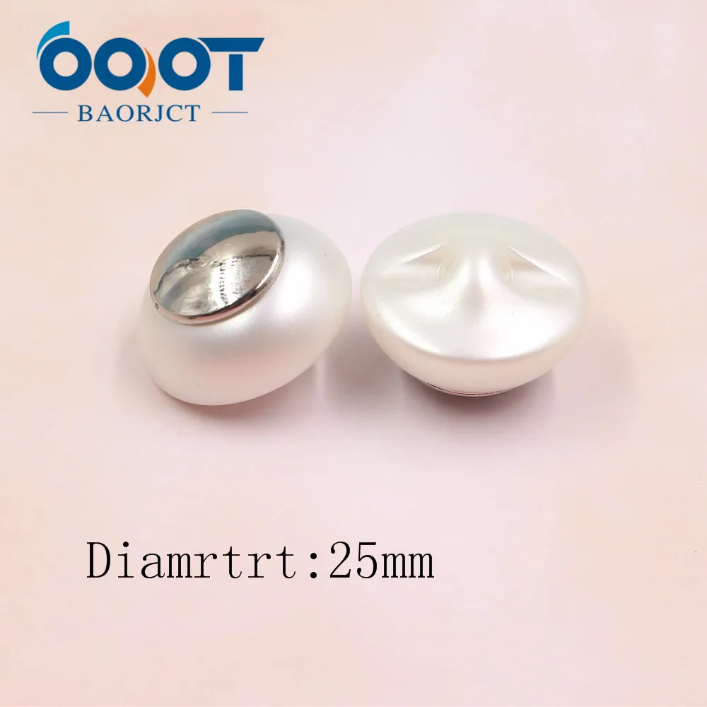 OOOT BAORJCT A-19115-462 5 шт./лот 25 мм Высокое качество акрил Плюс Металлические жемчужные