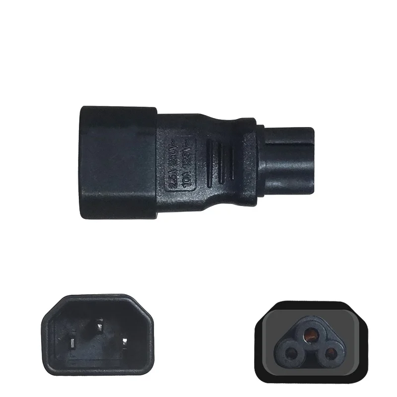 C14-C5 адаптер питания переменного тока IEC320 C14 в C15 Разъем конвертер гнездо Папа-мама