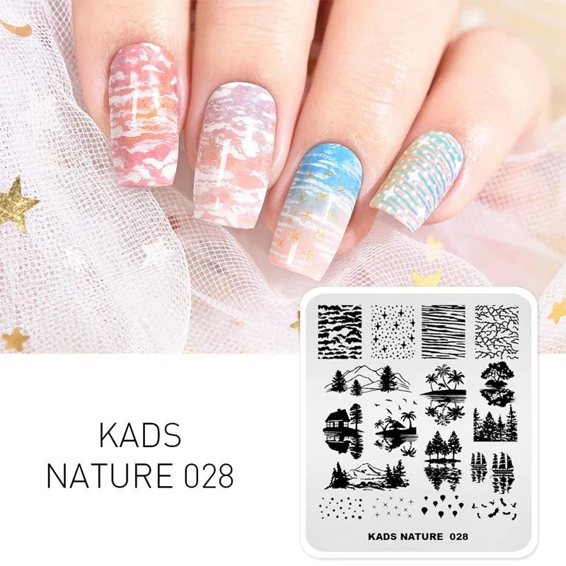 Nature 028 AriesLibra шаблон для стемпинга для нейл-арта штамповочные пластины с леопардовым узором для ногтей штамповочные пластины для лака для маникюра трафарет для ногтей - Цвет: Nature 028