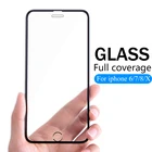 Защитное стекло для iPhone 6, 6s, 7, 8 Plus, X, XS Max, XR, полное покрытие