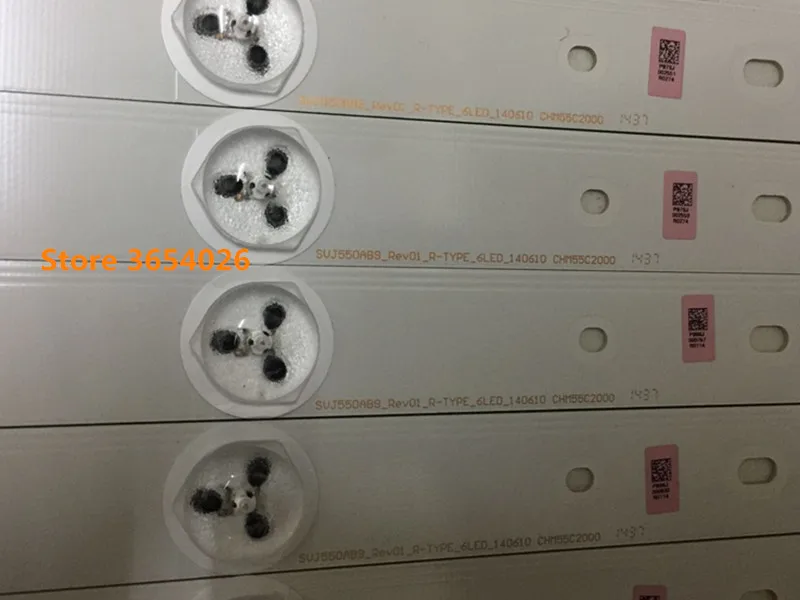 Светодиодная лента для 55D3000/D2000 55U3 SVJ550AD6 REV03 11LED R/L LB C550F14 E4 G1 SE1/2 LB55061 KH DE344144