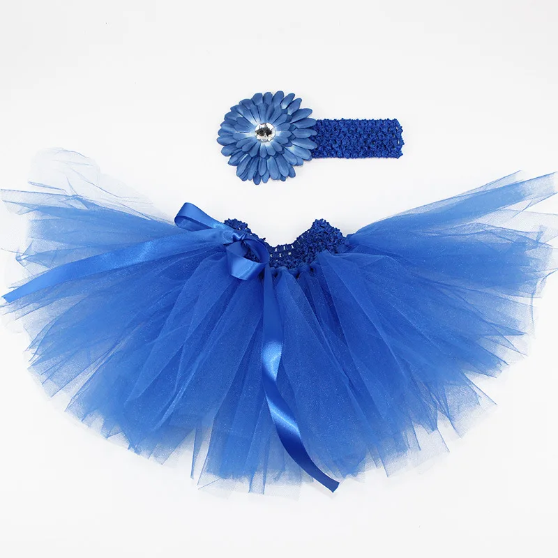 Эластичная Повязка на голову и юбка пачка для новорожденных девочек костюм