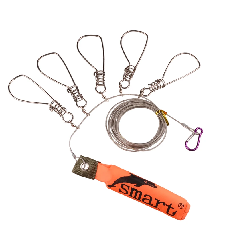 Рыболовные снасти из нержавеющей стали рыболовная Пряжка приманка с 5 пряжками