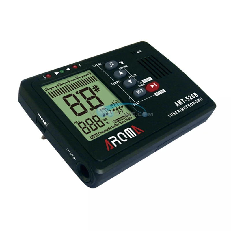 AMT-520B Арома Metro-tuner Метроном Тюнер и тоновый генератор 3 в 1 AMT520B для хроматической гитары бас скрипки аксессуары для гитары