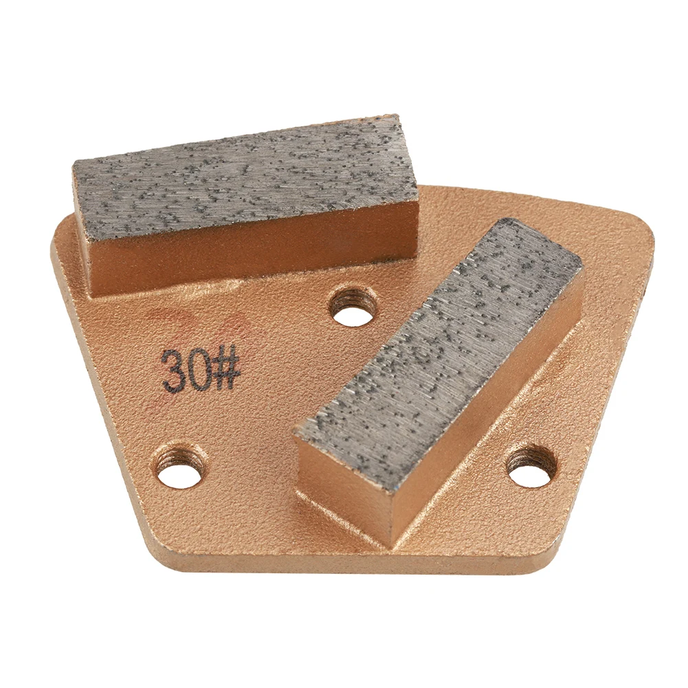 

Trapezoid Diamond Concrete Grinding Disc Pad For Grinder Grit 30 3 Holes 2 Straight Teeth Concrete Grinding Disc Pad Tool