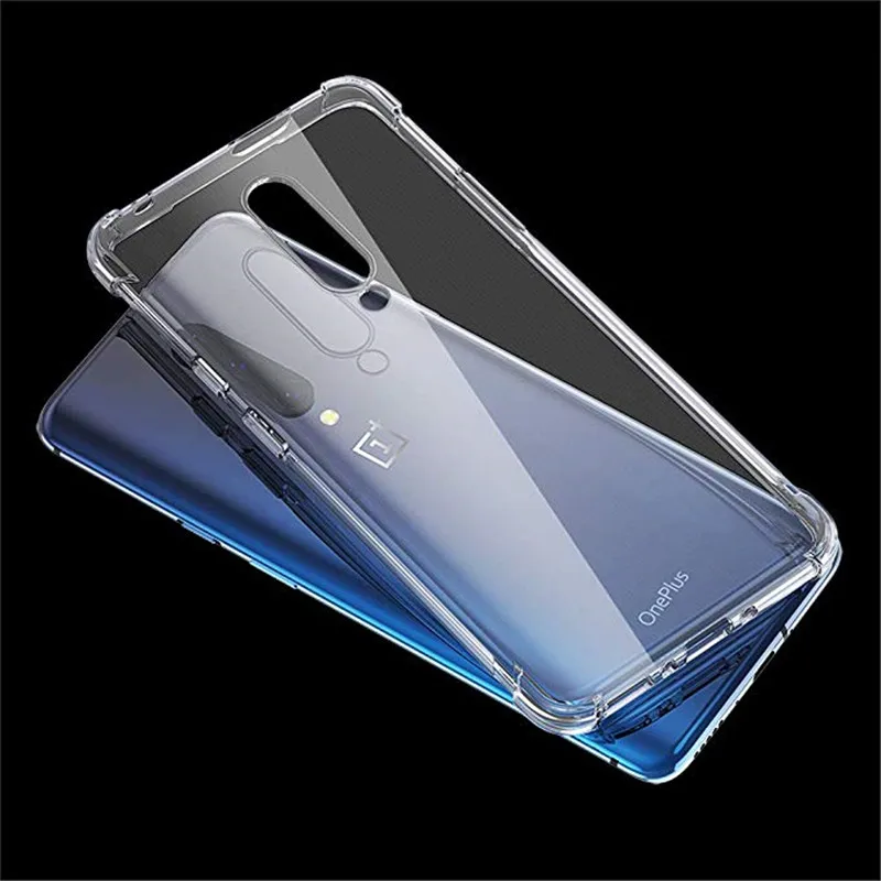 Противоударный чехол для Oneplus 7 Pro прозрачный силиконовый 6T 6 5T 5 3T 3 прозрачная