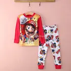 Детский комплект одежды Super Mario для мальчиков, одежда для сна, пижамы, комплект одежды для малышей