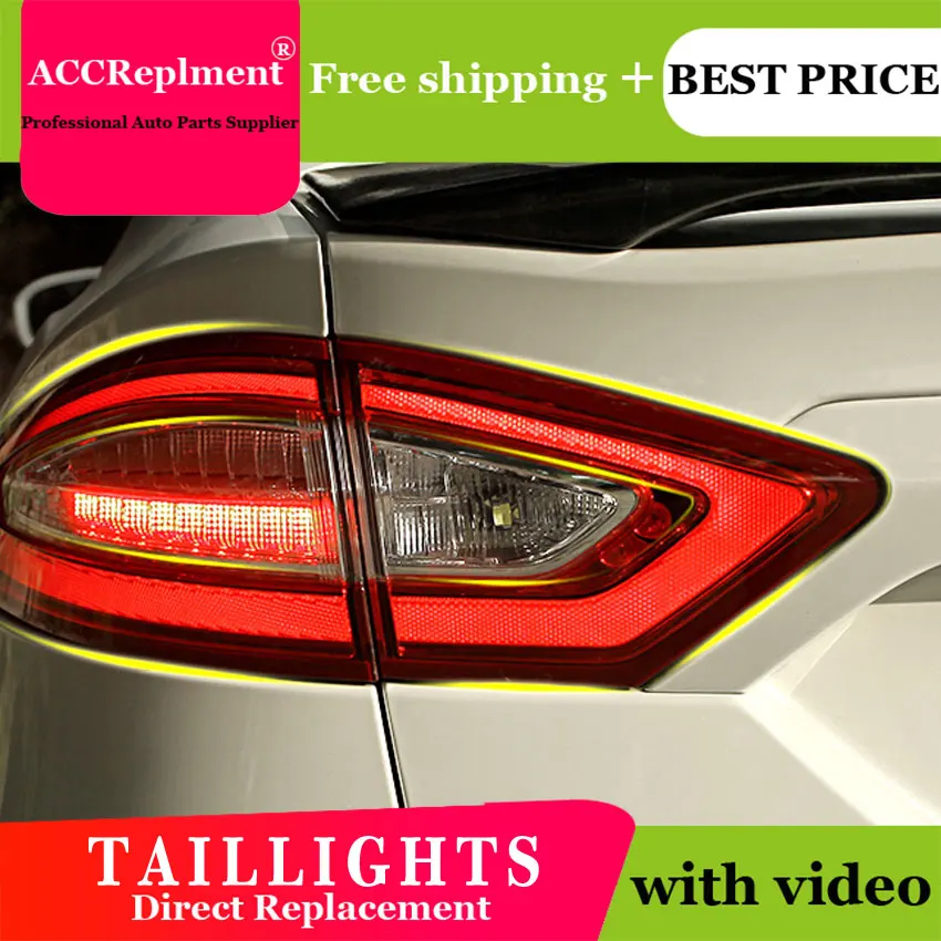 4PCS Car Styling for Ford mondeo Taillights 2011-2014 LED Tail Lamp+Turn Signal+Brake+Reverse light | Автомобили и мотоциклы
