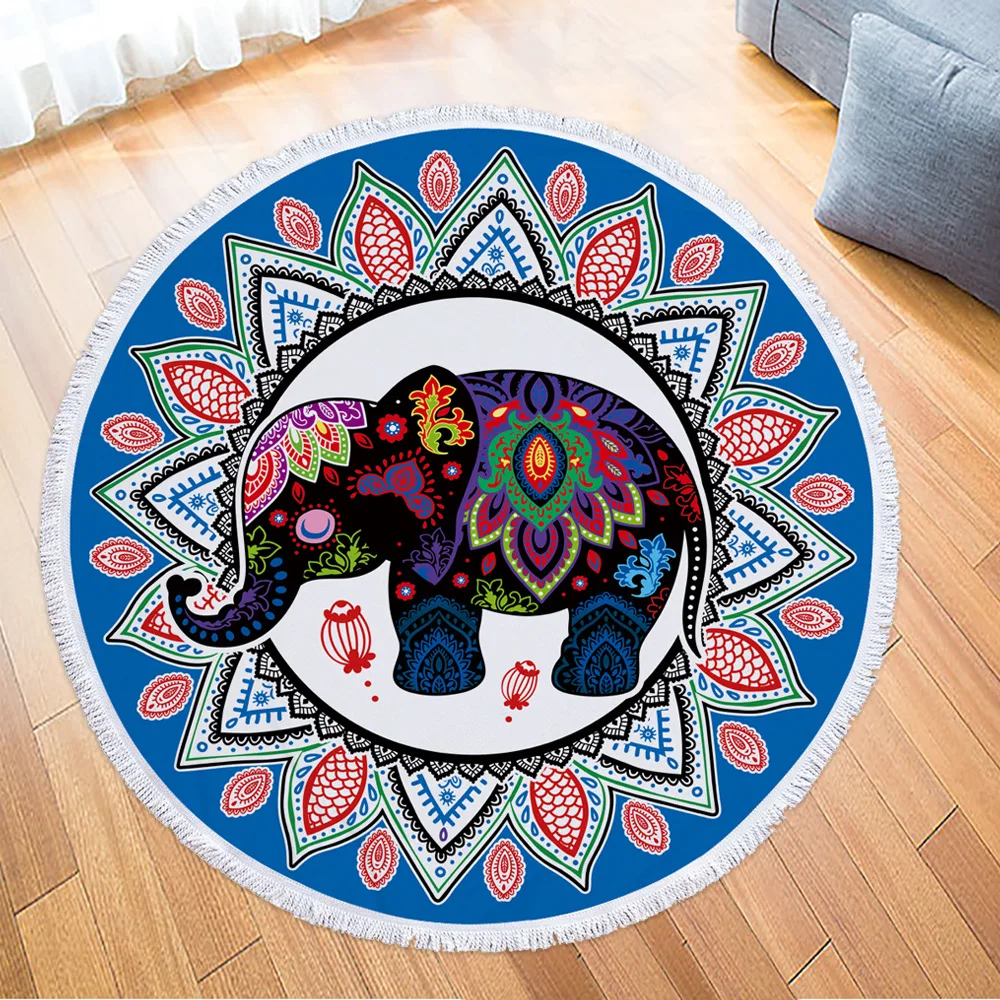 Слон микрофибра пляжное полотенце для взрослых йога коврик кисточка одеяло