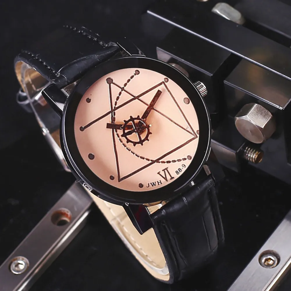 Женские кварцевые часы с кожаным аналоговым ремешком изысканные роскошные