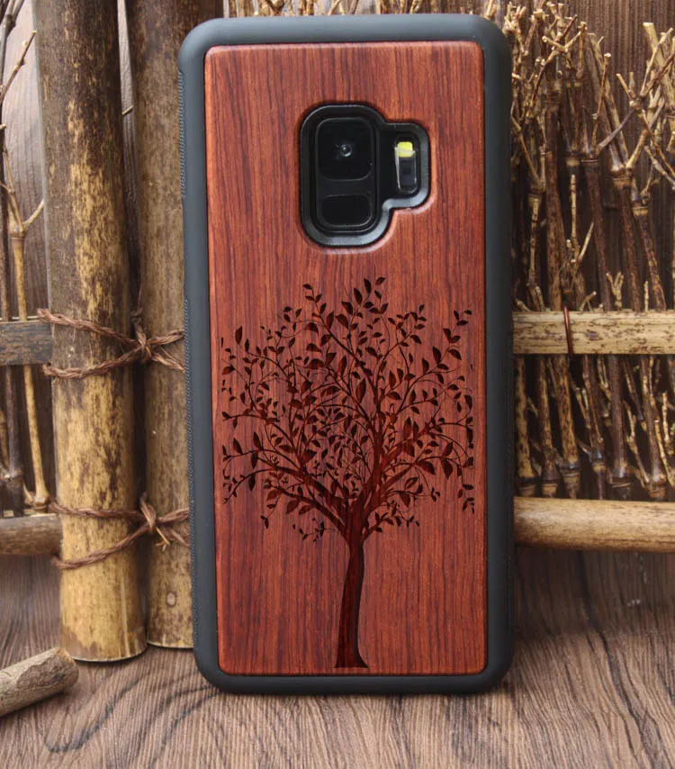 Лидер продаж Новые Дизайн Дерево чехол для Samsung Galaxy S9 плюс деревянная крышка