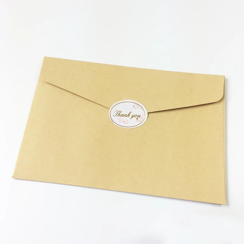 

120pcs/lot Beautiful Petal Thank You Seal Sticker Colorful Golden For Cake Sealing Label Kraft Sticker