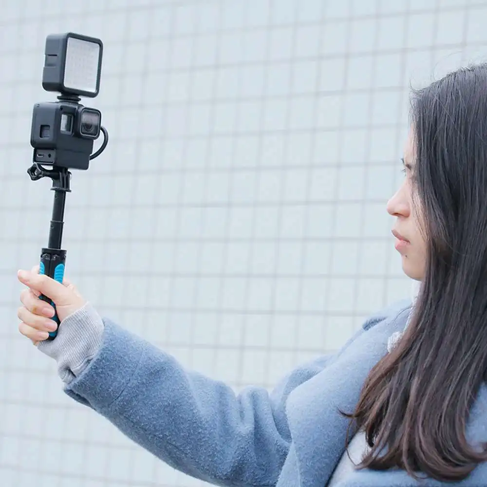 Защитный чехол Ulanzi V2 для Gopro 7 6 5 Hero, Спортивная рамка для камеры, крепление для микрофона, адаптер с крышкой для горячего башмака